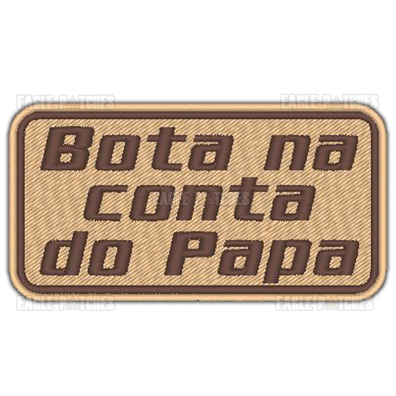 Comprar Patch Bordado Bota na Conta do Papa - R$17,90